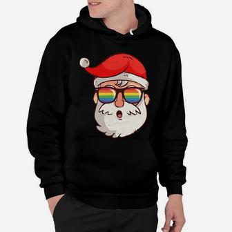 [Lgbt] Gay Christmas Santa Claus Pride Rainbow Men Woman Sweatshirt Hoodie | Crazezy